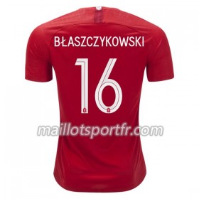 Maillot de Foot Pologne Blaszczykowski 16 Exterieur Coupe du monde 2018
